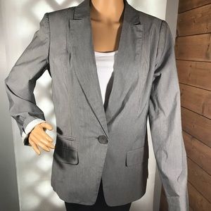 Women’s gray striped blazer